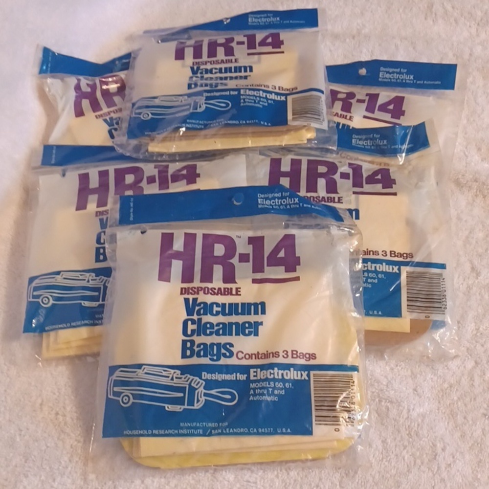 Electrolux vacuum cleaner bags fits models 60, 61, A thur T automatic